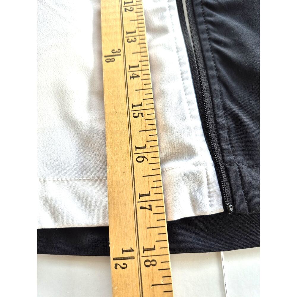 Nancy Lopez Golf Skort Skirt Size 10 White Black Pockets Active Wear Pickle Ball - Picture 9 of 9